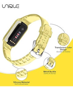 Unique 3 Pcs Replacement Strap Compatible with Fitbit Ace 3/Ace 2/Luxe/Inspire 2/Inspire/Inspire HR Bands for Kids,Silicone Wristband Waterproof Adjustable Bracelet Watch Band for Fitbit Ace 3 Boys Girls  - Image 3