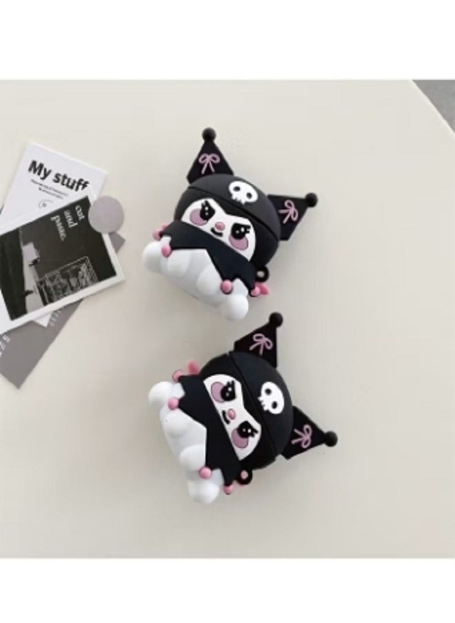 dida-cosmos - Earphone Case ForAirpods 3rd Creative Cute Cartoon Soft Silicone Protective Bluetooth Headset Cover Charging Port Accessible - Image 1