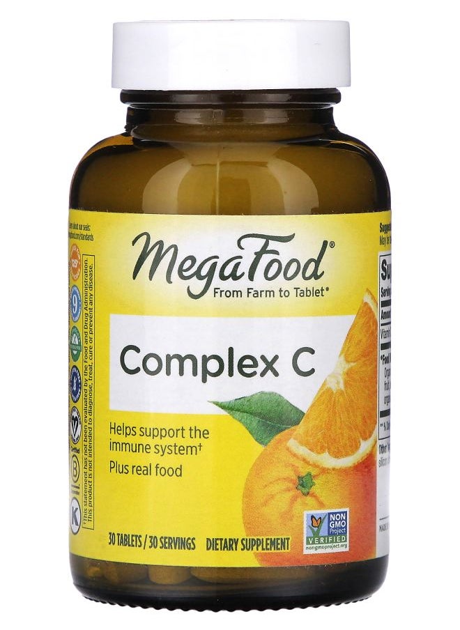 MegaFood Complex C 30 Tablets 