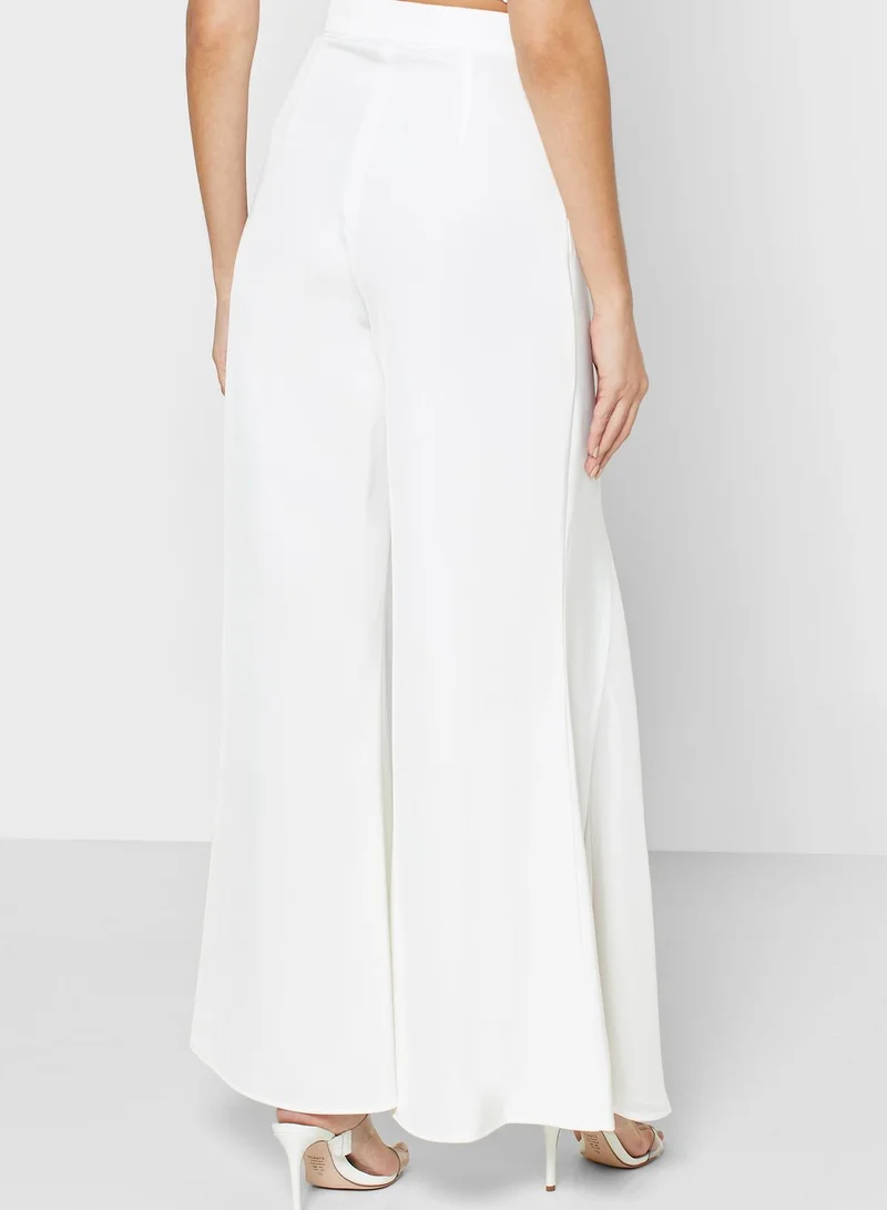 ELLIATT Cara Pleat Detail Wide Leg Pants