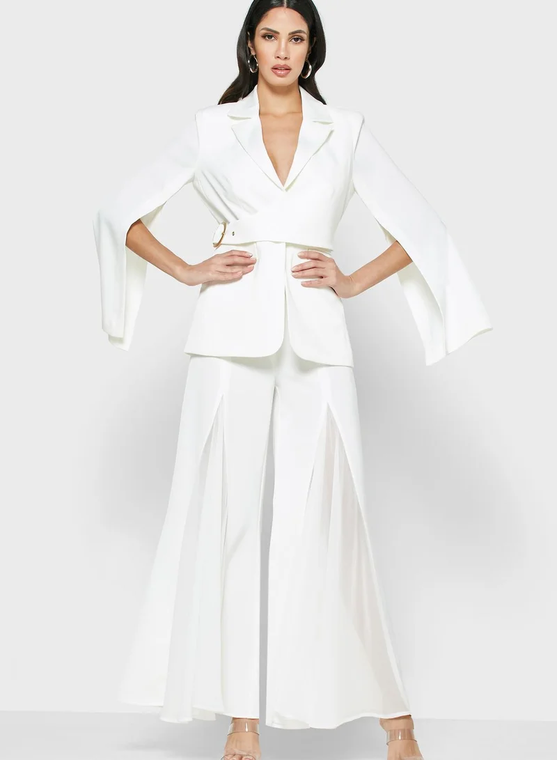 ELLIATT Cara Pleat Detail Wide Leg Pants