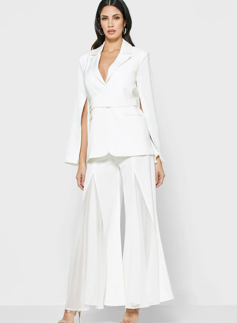 ELLIATT Cara Pleat Detail Wide Leg Pants