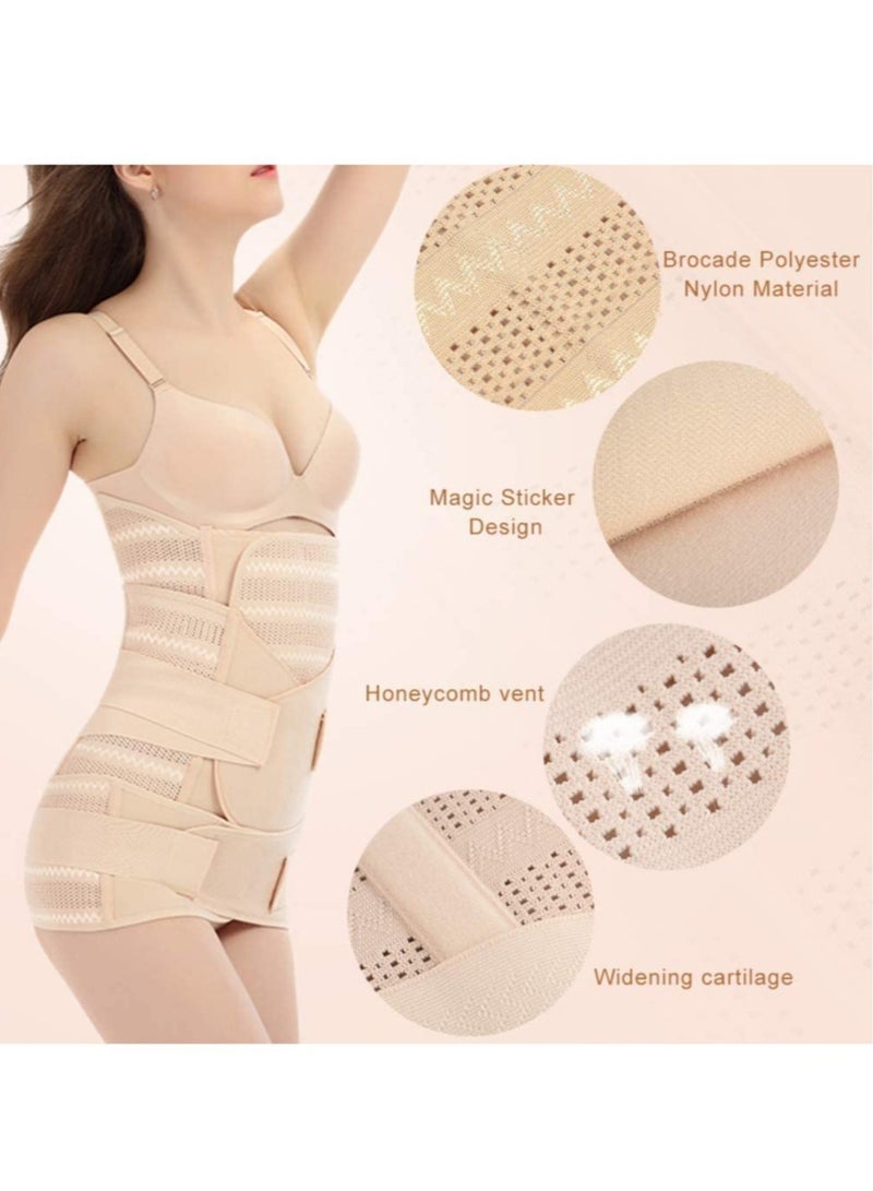 إلترازون 3 in 1 Postpartum Belt - Breathable Postpartum Recovery Postnatal Corset Belt after Pregnancy Maternity, Light skin-L - Image 3