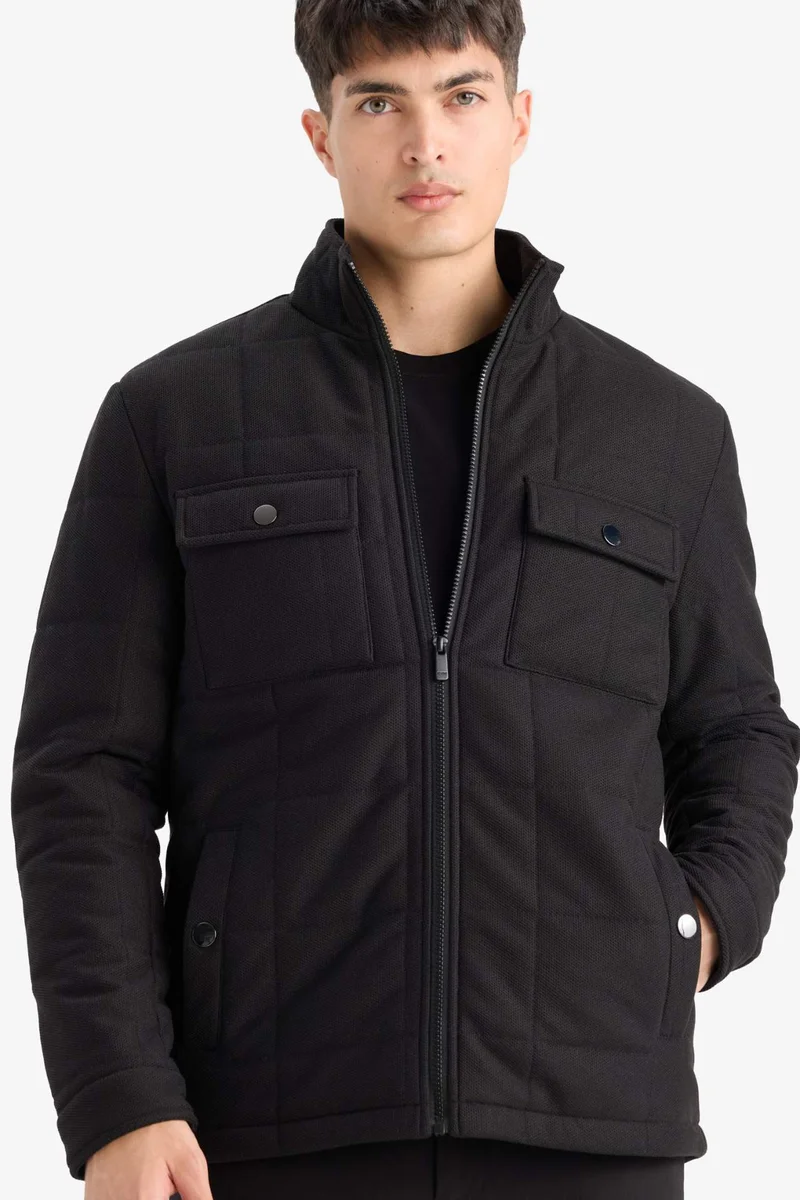 ديفاكتو Slim Fit Lined Winter Puffer Jacket