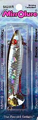 Mirrolure S52MR-21 S3 Sinkin Twitchbait Black Bk/White/Silver 3 5/8in 1/2oz - Image 3
