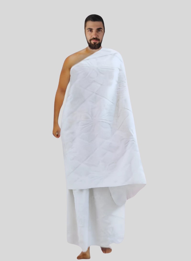 Banotex Men's Ihram for Hajj and Umrah for Muslim men, plain 100% cotton, luxurious Egyptian manufacture - Image 2