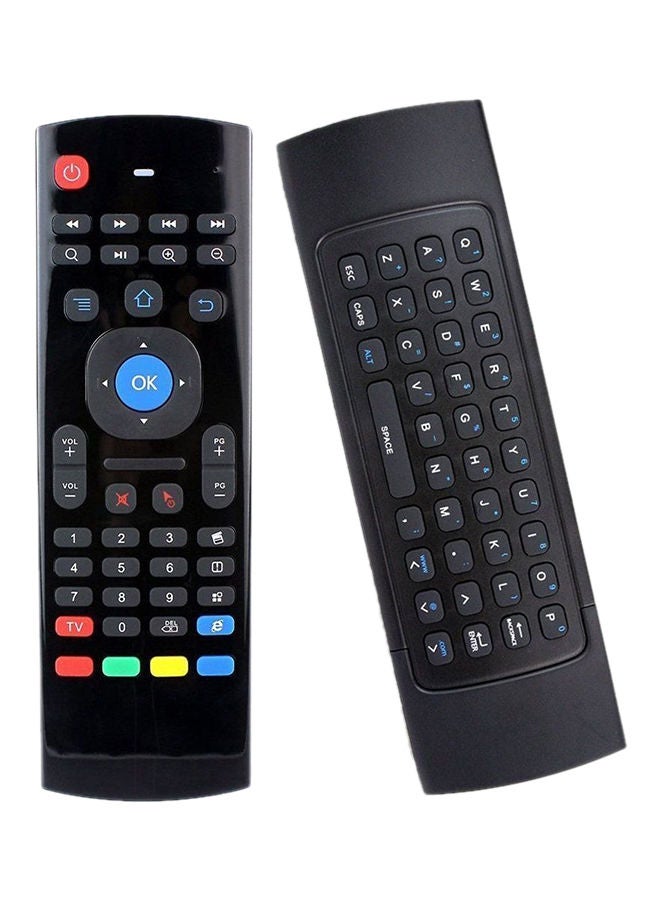 NIBEMINENT Wireless Remote Control Keyboard For Android TV Black 