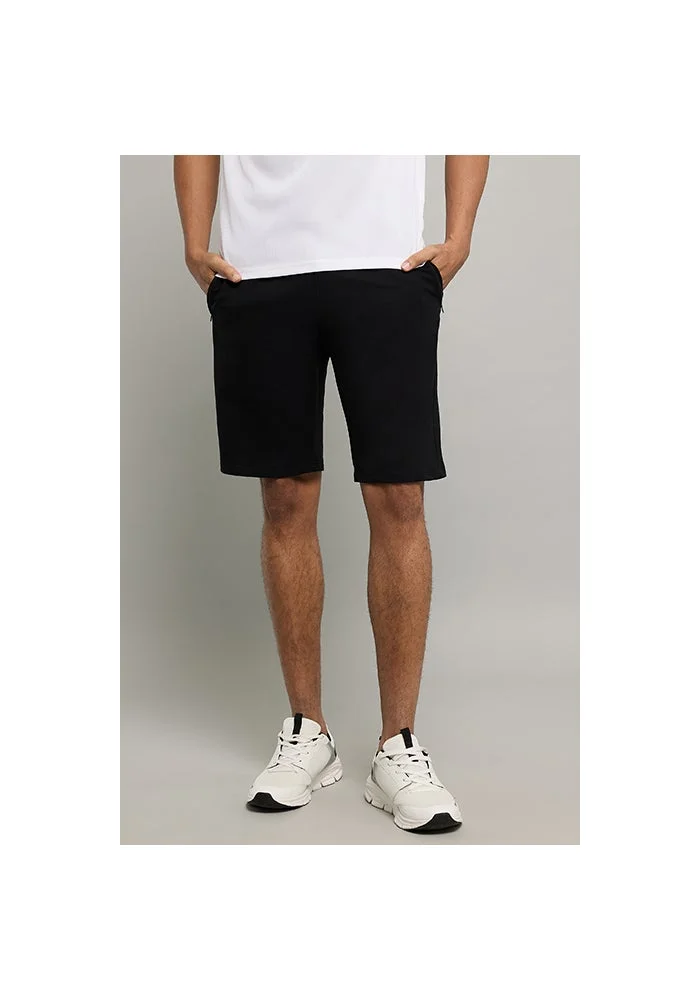 أر أند بي Solid Shorts with Drawstring Waist
