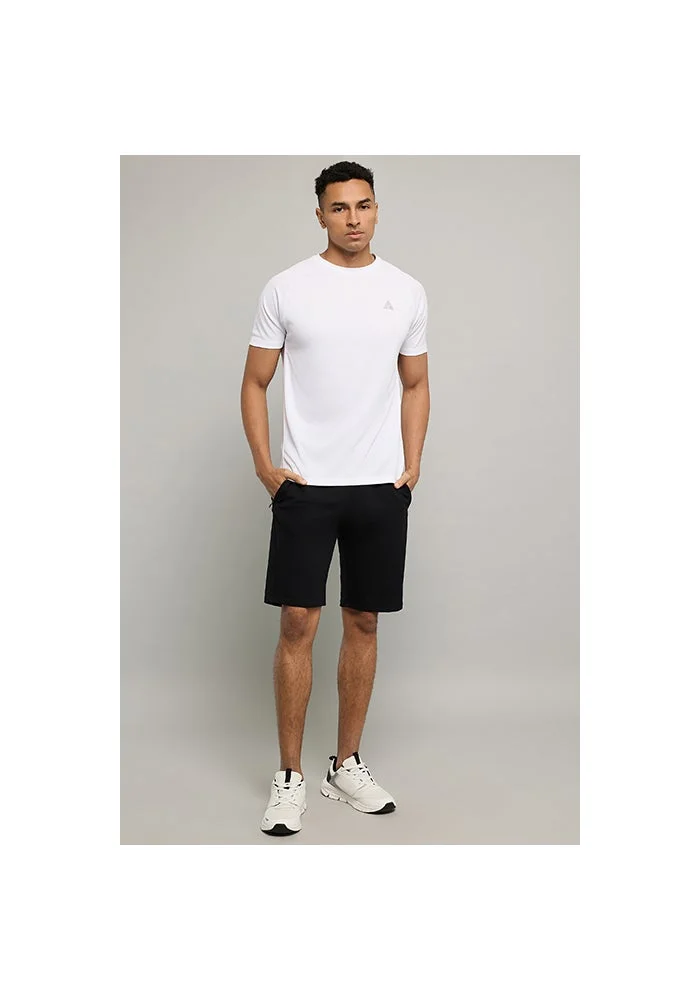 أر أند بي Solid Shorts with Drawstring Waist