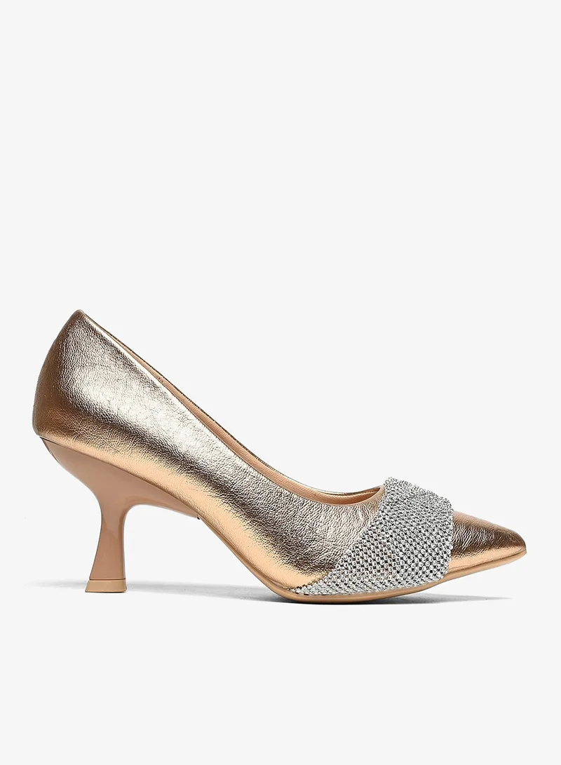 كابلي حذاء نسائي بكعب سهل الارتداء