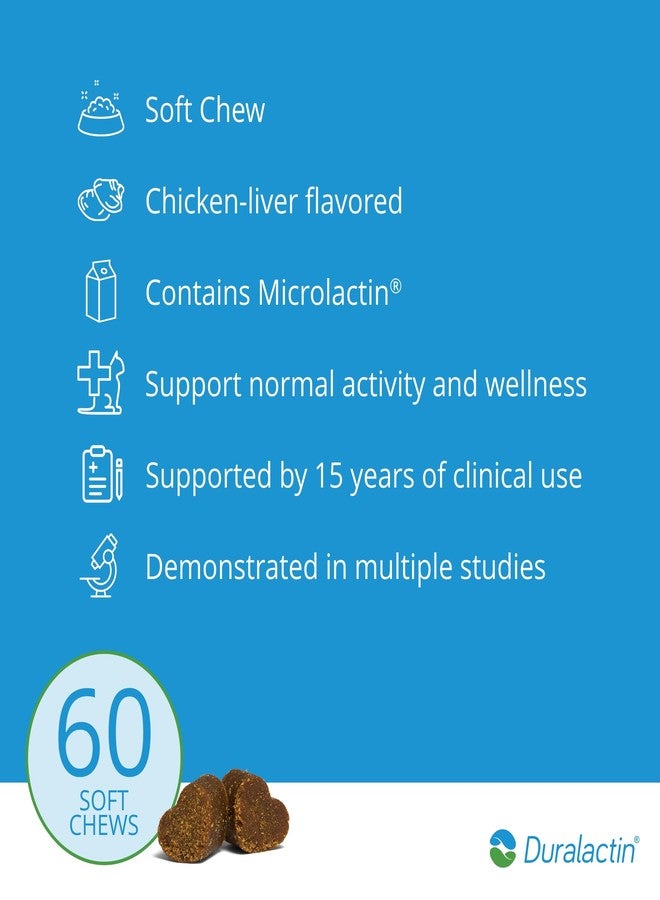 PRN Pharmacal Duralactin Feline Fatty Acid Soft Chews - Joint Health Supplement for Cats & Kittens to Help Manage Soreness - Omega-3 Fatty Acid Supplement - Chicken Liver Flavor - 60 Chews - Image 4