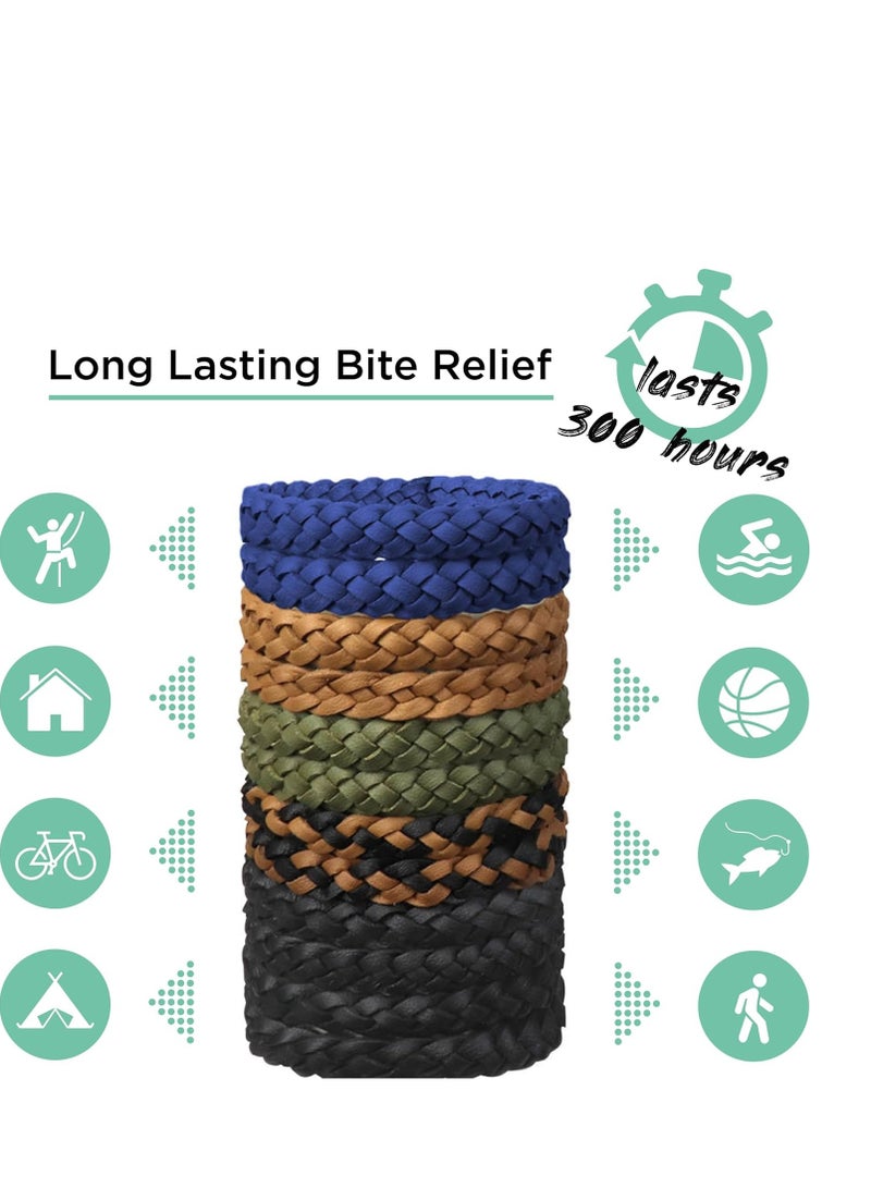 Pestects Mosquito Repellent Bracelet 12 Pack Adjustable Leather Deet-Free Natural Insect Bands for Adults & Kids, 300 Hour Protection - Image 5