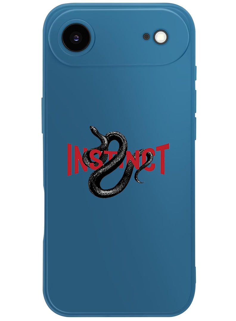 Theodor Protective Slim Fit Case Liquid Silicone Cover with Full Body Protection Anti-Scratch Shockproof Case For Apple iPhone 17 Air (Blue) Instinct - Image 1