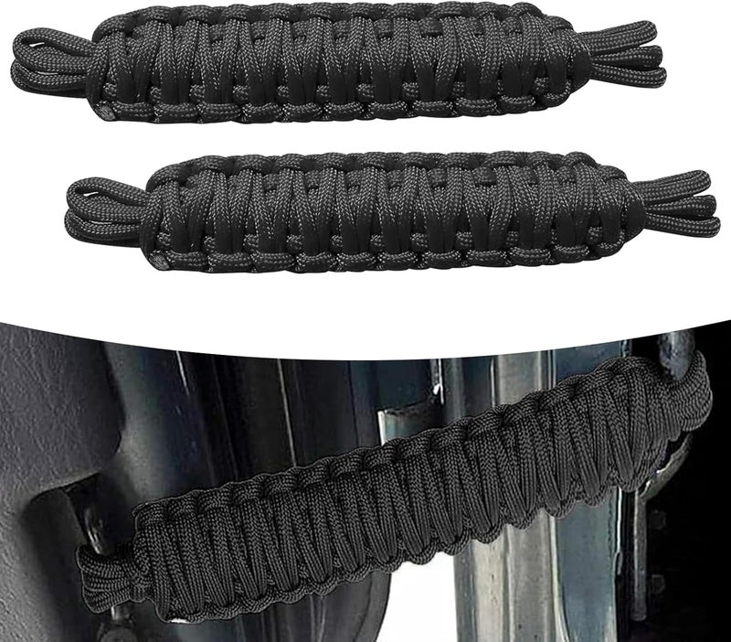 dawfall 2 PCS Car Door Limiting Straps - Black - Image 1
