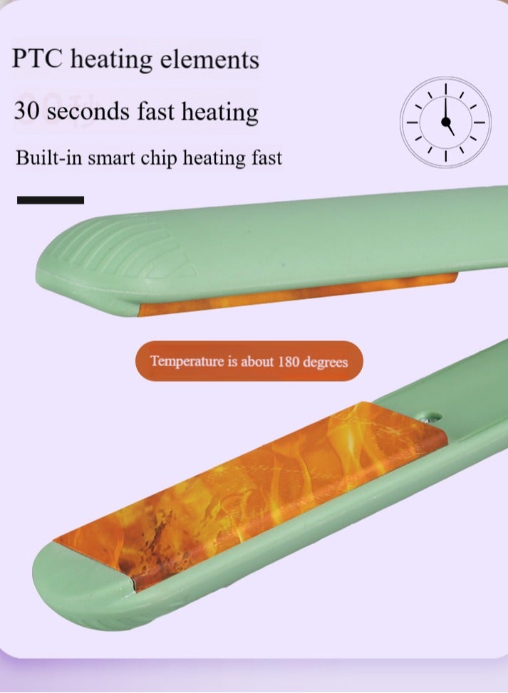 Professional Straighteners For Hair Salon Ceramic Tourmaline Vapor Steam Flat Curler 2 In 1 Straightening Curling,Reduce frizz, dryness and split ends - Image 5