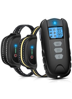 Dual Dog Training Collar with Remote - Waterproof Rechargeable Electric Shock Collar for Small, Medium, and Large Dogs. Features Beep, Vibration, and Adjustable Shock Levels (0-99) for Safe Training.