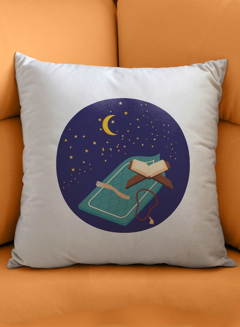 LOWHA Polyester Pillowcase Cushion Cover with Ramadan Crescent Design - Image 4