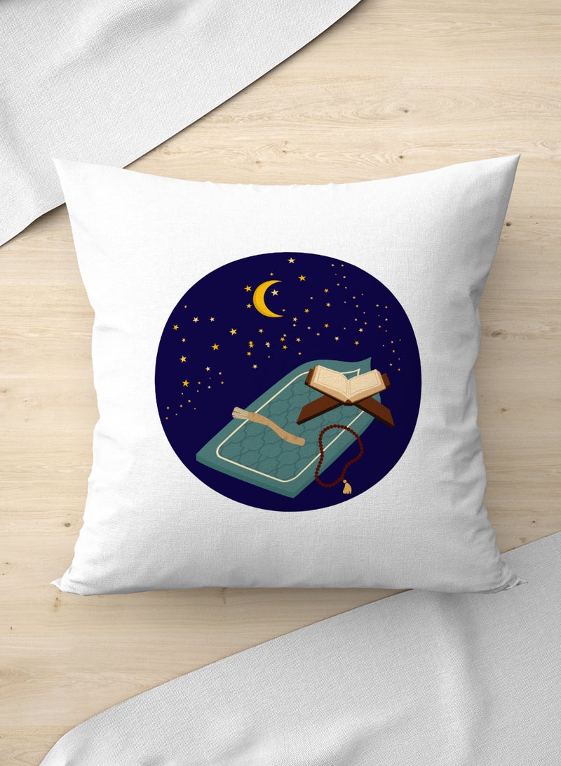 LOWHA Polyester Pillowcase Cushion Cover with Ramadan Crescent Design - Image 3