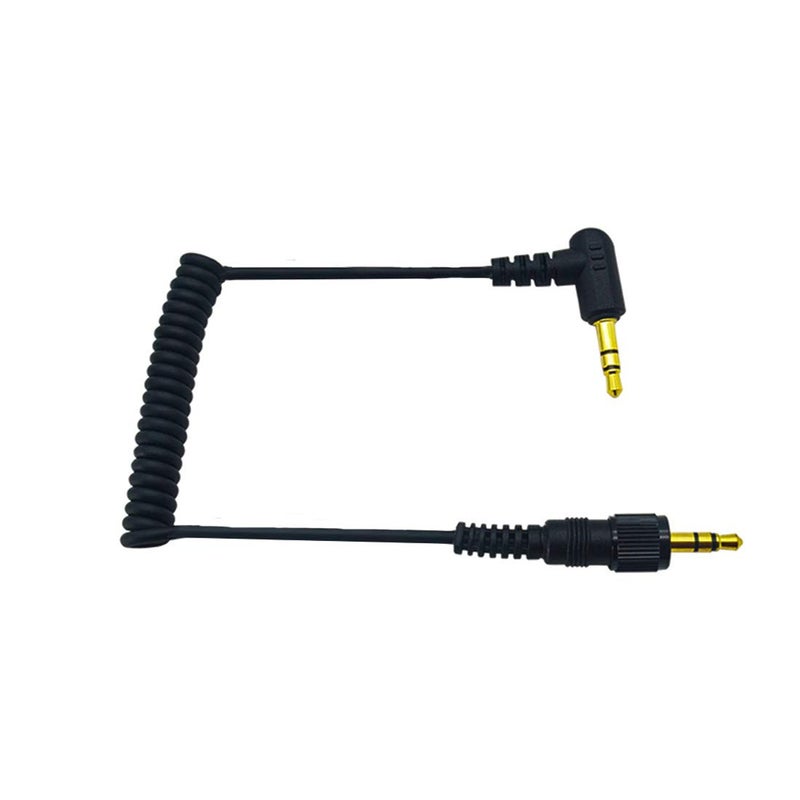 CANFON Audio Upgrade Cable Replacement for Sony D11/V1/D21 Sennheiser Wireless Microphone 3.5mm Right Angle to 3.5mm Straight Stereo Jack Cable Connect to Camera - Image 1