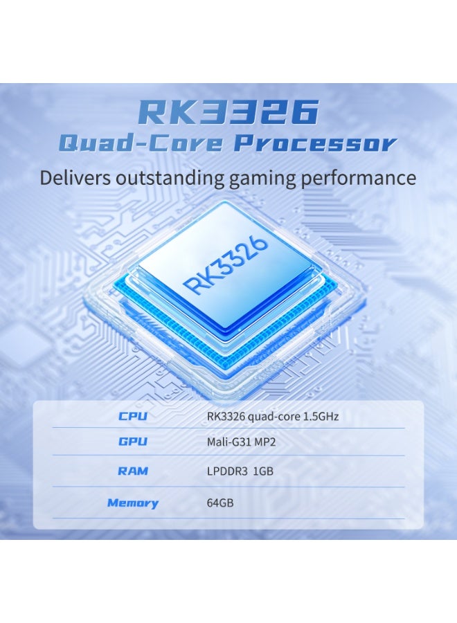 جهاز ألعاب محمول G350 بتصميم كلاسيكي، شاشة IPS مقاس 3.5 بوصة، نظام لينكس، مع بطاقة ذاكرة TF مدمجة سعة 64 جيجابايت، و4371 لعبة مُحمّلة مسبقًا، وبطارية 3200 مللي أمبير/ساعة (لون وردي شفاف) - Image 5