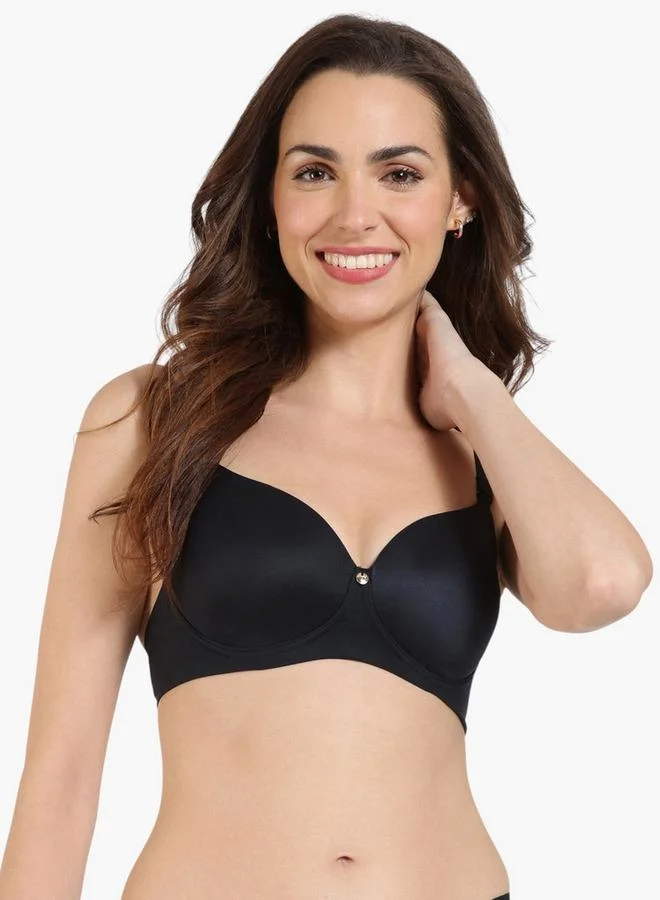 zivame Zivame Padded Bra with Hook and Eye Closure