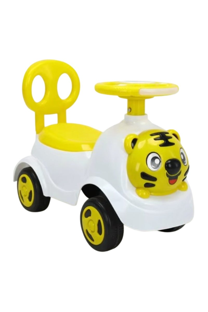 Tiger-Themed Yellow Ride-On Push Car for Toddlers – Fun  Safe Toy Vehicle for Ages 1-3 - Image 1