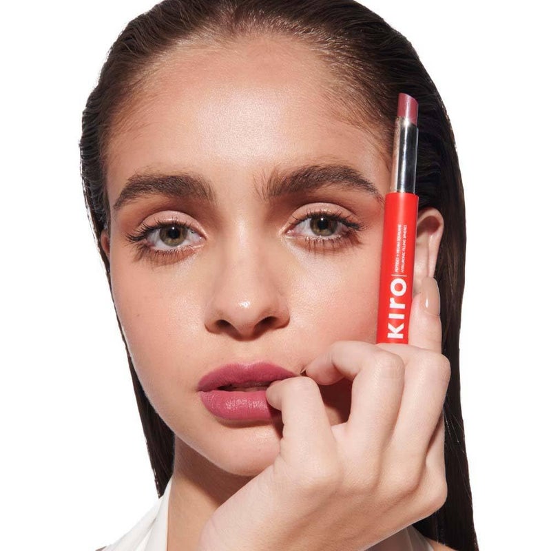 Kiro Slickstick Luxe Matte Lipstick Pink Horizon 24g HighPigment Velvet Matte Finish Hydrating LongLasting Infused with Peptides Hyaluronic Spheres 12 Nude Pink Brown Red Shades - Image 3