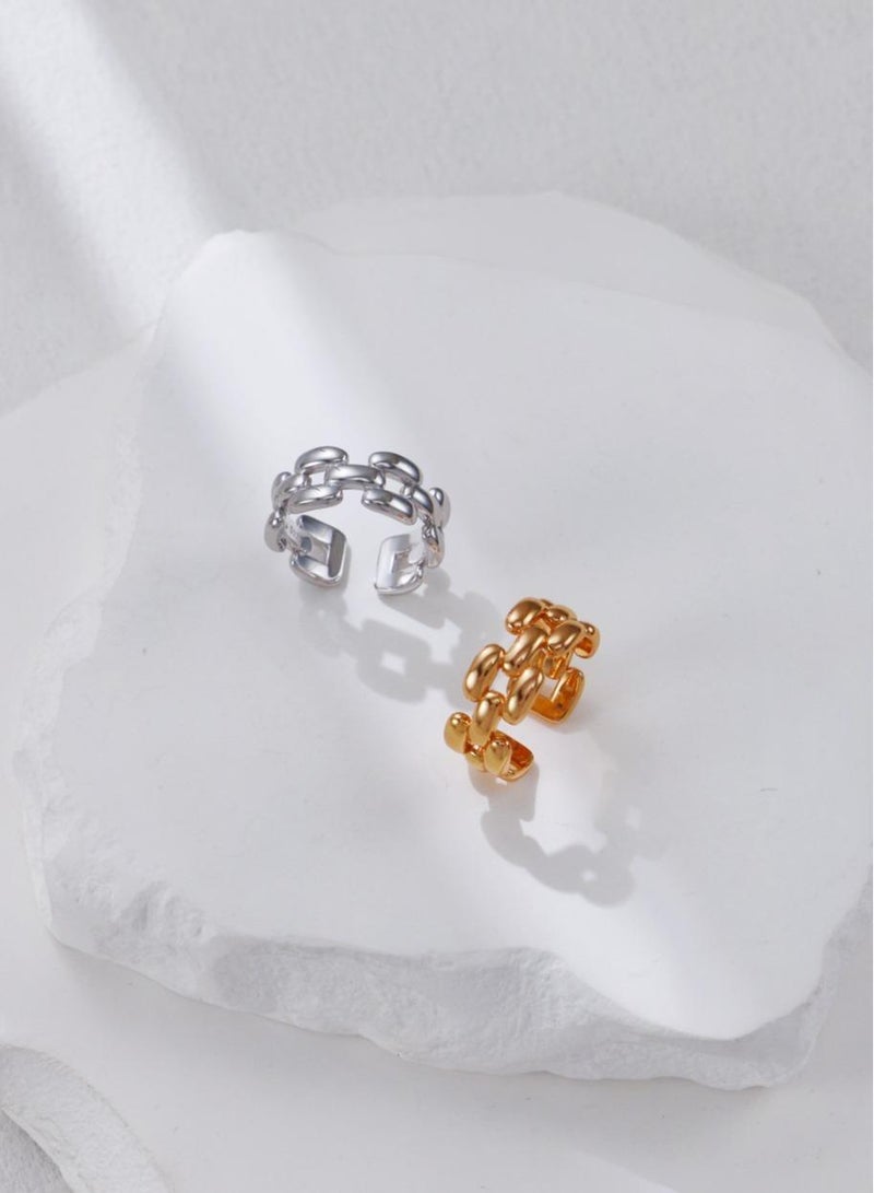 Saraia Simple and high-end design chain ring - Image 4