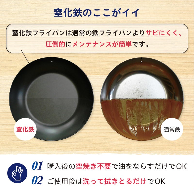 River Light Iron Frying Pan, Extreme Japan, 10.2 inches (26 cm), Induction Compatible, Made in Japan, Wok - Image 3