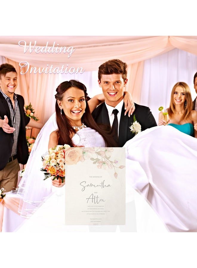 Geosar 200 Sheets Linen Cardstock Paper 8.5 x 11 Invitation Card Stock Paper Heavy Weight 92lb 250GSM Cardstock Printer Paper for Printer Index Cards Cover Postcards Blank Flash Note Greeting (Cream) - Image 4