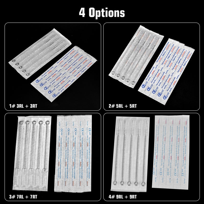 Tattoo Needles & Cartridges Set 20pcs Disposable Tattoo Needles 9RL & 20pcs Tattoo Needles Tubes 9RT Tattoo Tools Kit Tattoo Supplies - Image 2