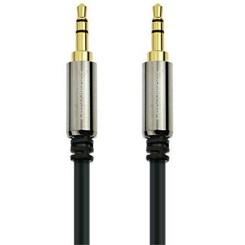 Mediabridge 3.5mm Male Aux Cable (4 Feet) for Headphones, Speakers, Car Stereos and More - Image 1