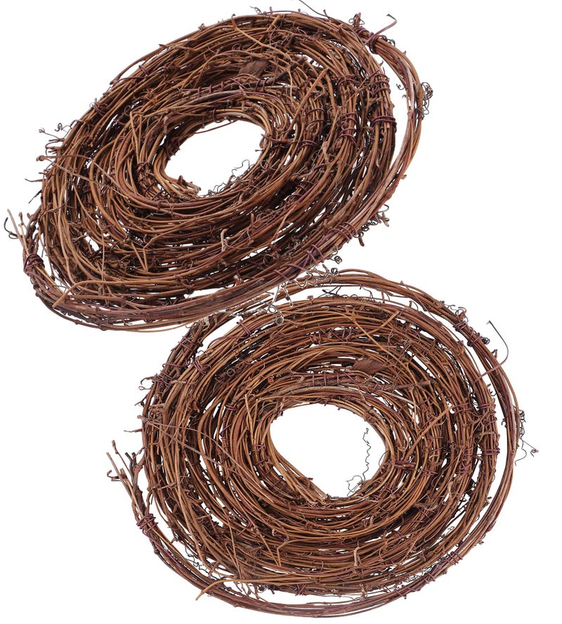 Kidlearn 3 Pack 15 Feet DIY Crafts Natural Grapevine Twig Vine Garland Wreaths for Wedding House Holiday Door Wall Decor - Image 2