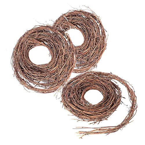 Kidlearn 3 Pack 15 Feet DIY Crafts Natural Grapevine Twig Vine Garland Wreaths for Wedding House Holiday Door Wall Decor - Image 1