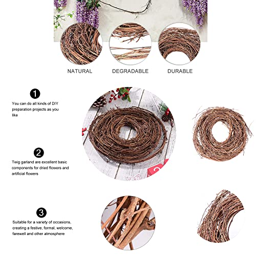Kidlearn 3 Pack 15 Feet DIY Crafts Natural Grapevine Twig Vine Garland Wreaths for Wedding House Holiday Door Wall Decor - Image 4
