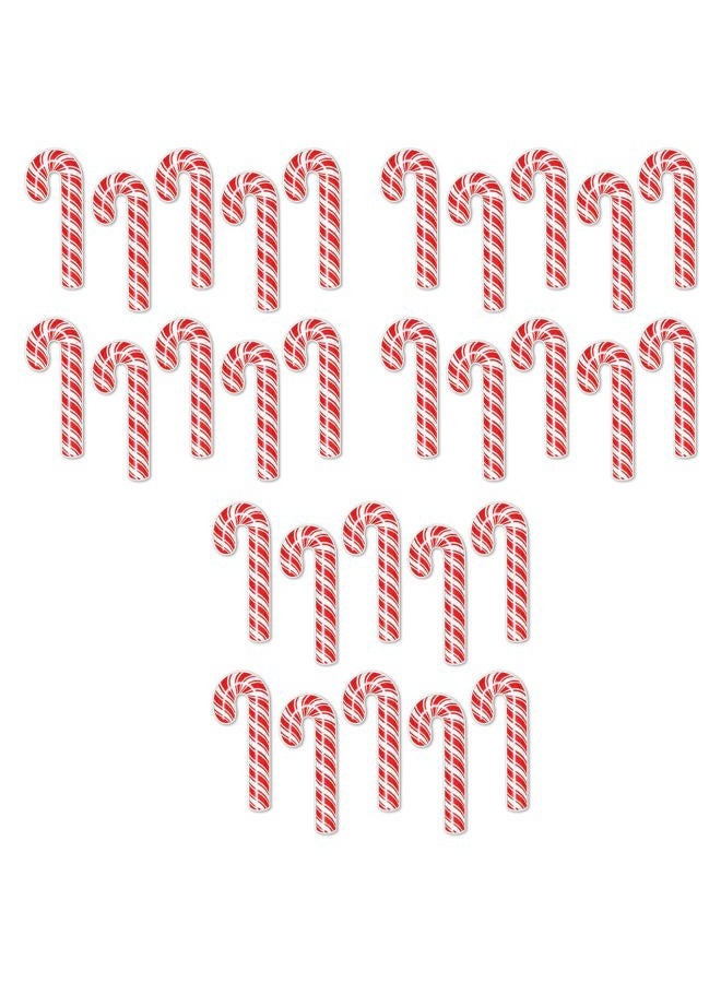 Beistle Mini Candy Cane Cutouts 7.5" (Red/White), Pack of 30 - Image 1