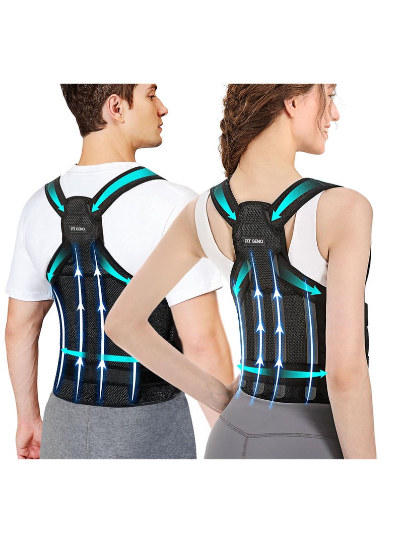 Arabest دعامة ظهر ومصحح وضعية للجنسين، مصحح وضعية لتقويم الظهر، تصحيح الجنف وتقوس الظهر، آلام الظهر، مصحح العمود الفقري، دعم، مدرب وضعية قابل للتعديل - Image 1