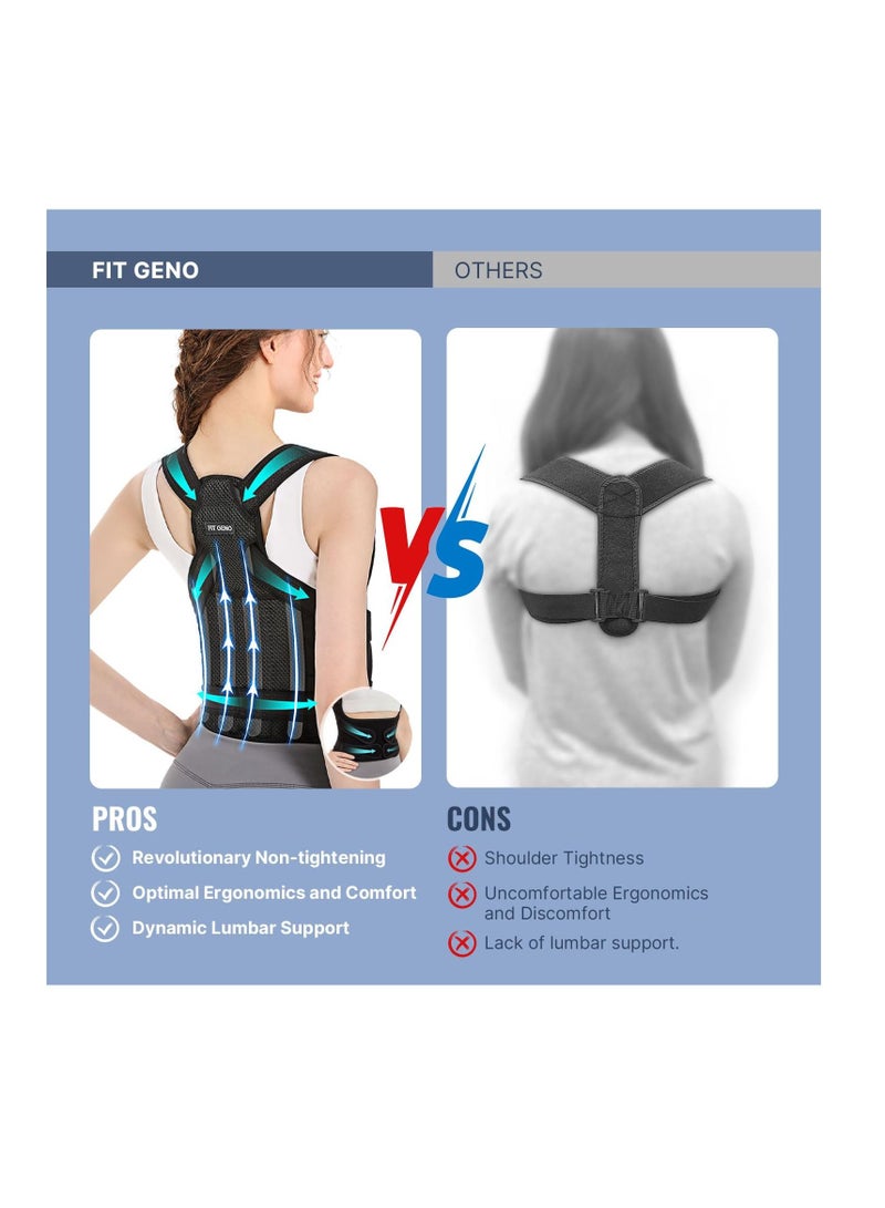 Arabest دعامة ظهر ومصحح وضعية للجنسين، مصحح وضعية لتقويم الظهر، تصحيح الجنف وتقوس الظهر، آلام الظهر، مصحح العمود الفقري، دعم، مدرب وضعية قابل للتعديل - Image 2