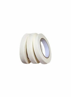 KASTWAVE White Masking Tape 3 Pack, General Purpose Beige Painter's Tape 0.7inch x 164ft(50m), 492ft(150m)  - Image 1