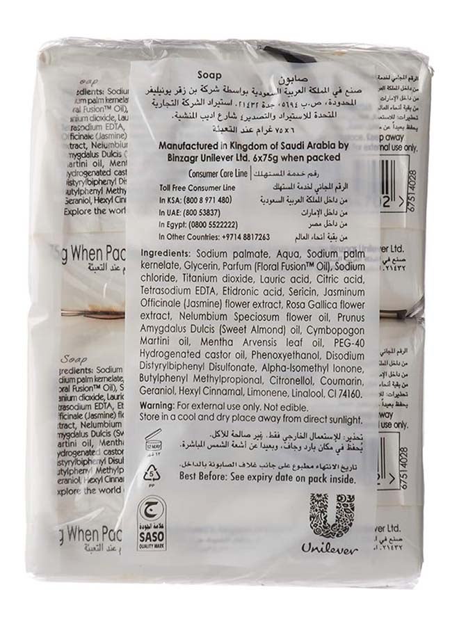 لوكس صابون لبشرة خالية من العيوب برائحة الزنبق، عبوة من 6 قطع 6x75جم  - Image 3