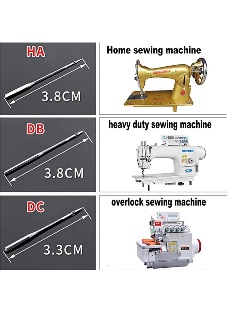 Captaintech 10Pcs Overlock Sewing Machine Needles for Singer Brother Janome serger Sewing Machine (DC 90/14) - Image 3