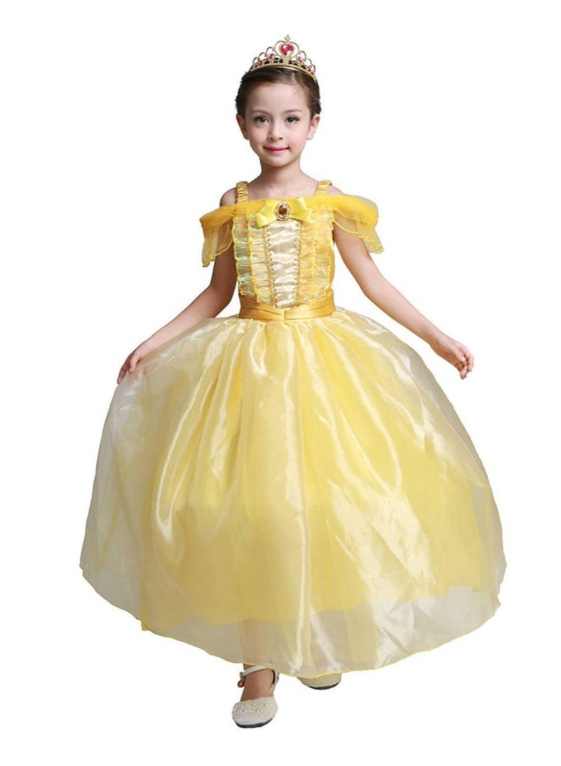 NIBEMINENT Princess Belle Costume 7 - 9 Years - Image 1