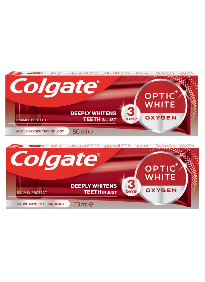 Colgate معجون أسنان أوبتيك وايت أكسجين 3 درجات بياض أكثر - Image 1
