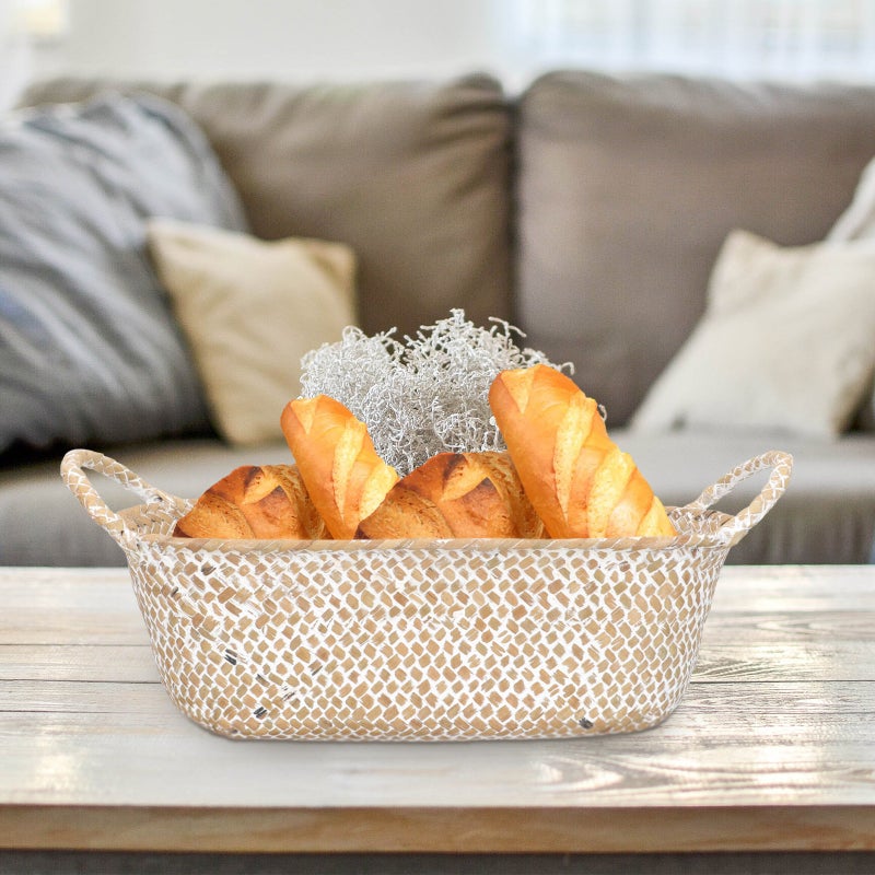 Weaving Basket Large Capacity Decorative Desktop Basket Sundries Container - Image 3