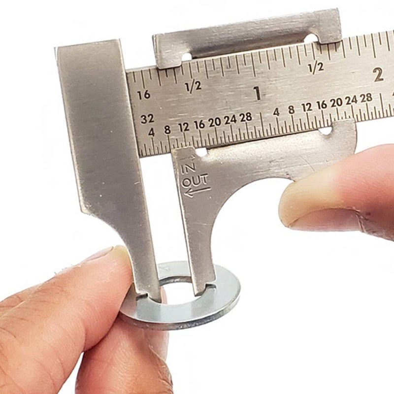 General Tools Slide Caliper #729, 16th and 32nd Graduation, 0 to 4-Inch Range, Inside and Outside Measurement - Image 3