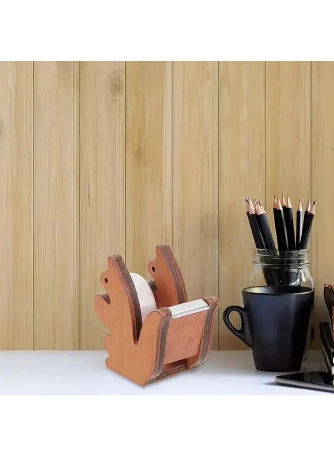 1 Piece Wooden Craft Tape Base With Squirrel Iron Teeth For Woodworking - Image 2