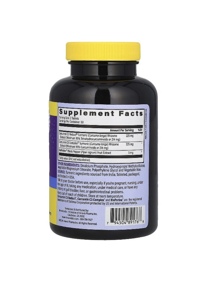 InnovixLabs InnovixLabs, Turmeric Curcumin, High Absorption , 100 Time Release Tablets - Image 2