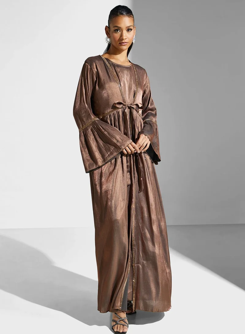hayas closet Lace Detail Abaya