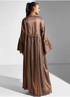 hayas closet Lace Detail Abaya  - Image 2