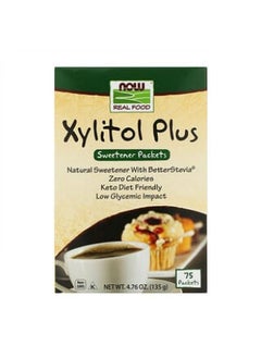 Now Foods NOW Foods, Real Food, Xylitol Plus, 75 Packets, 4.76 oz (135 g)  - Image 1